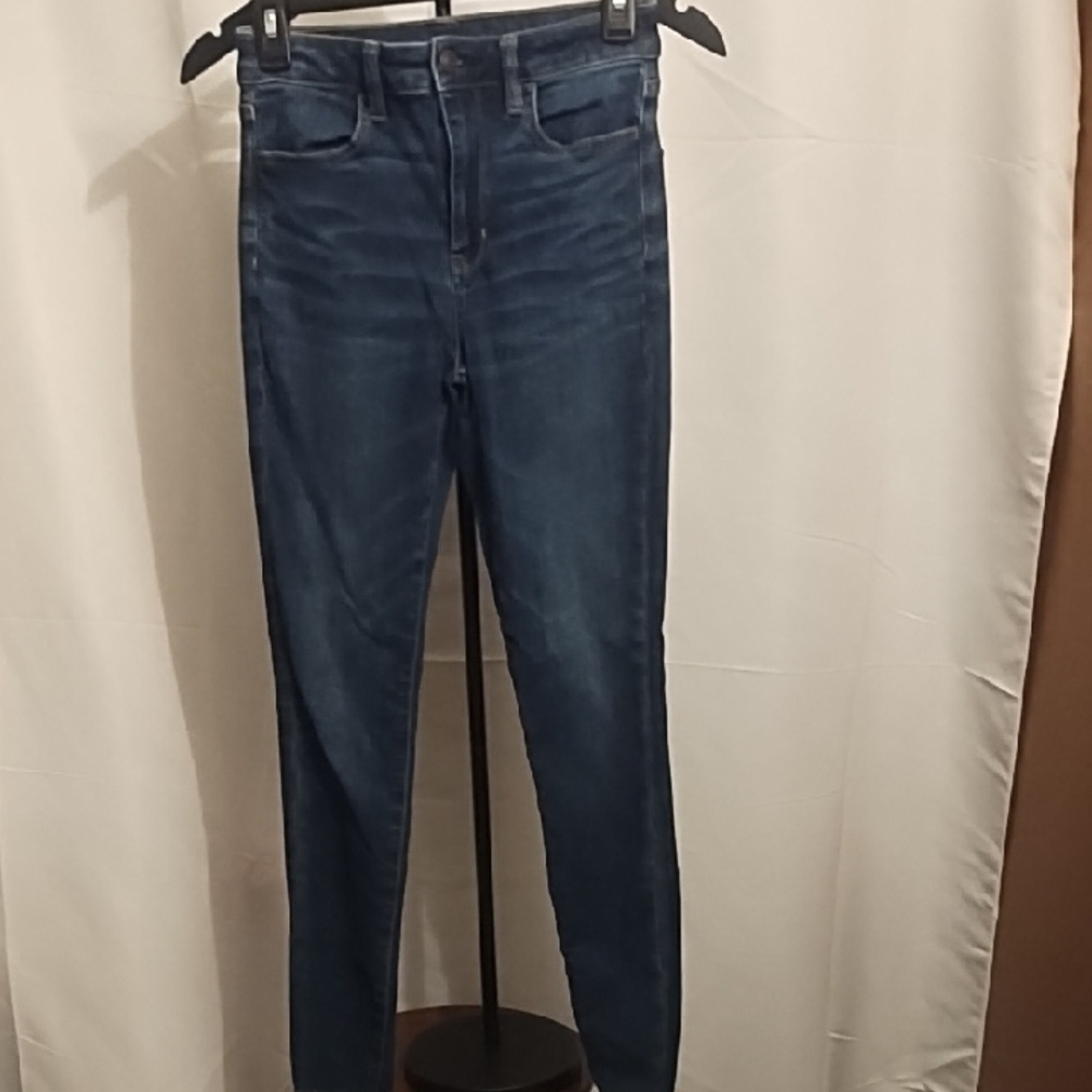 American Eagle Outfitters Dark Blue Skinny Jeans